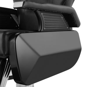 Friseurstuhl Leder 110 x 69 x 97 - 110 cm schwarz