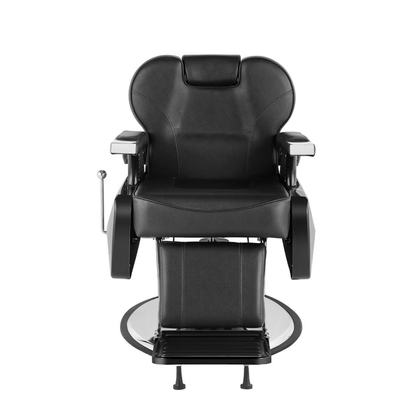 Friseurstuhl Leder 110 x 69 x 97 - 110 cm schwarz