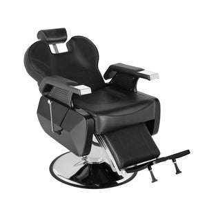 Friseurstuhl Leder 110 x 69 x 97 - 110 cm schwarz