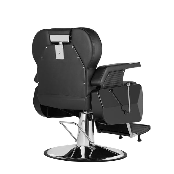 Friseurstuhl Leder 110 x 69 x 97 - 110 cm schwarz