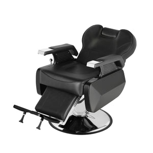 Friseurstuhl Leder 110 x 69 x 97 - 110 cm schwarz