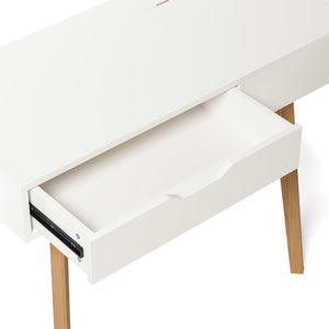 CARLA dressing table, white/brown