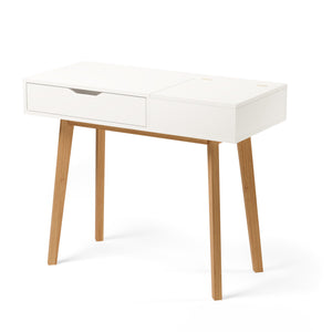 CARLA dressing table, white/brown