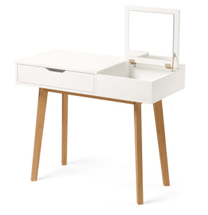 CARLA dressing table, white/brown