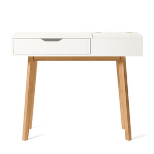 CARLA dressing table, white/brown