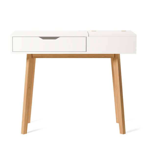 CARLA dressing table, white/brown