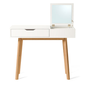 CARLA dressing table, white/brown