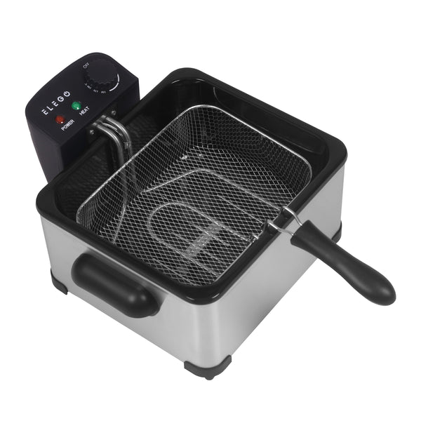Fritteuse mit 3 Frittierkörben 4L