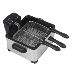 Fritteuse mit 3 Frittierkörben 4L