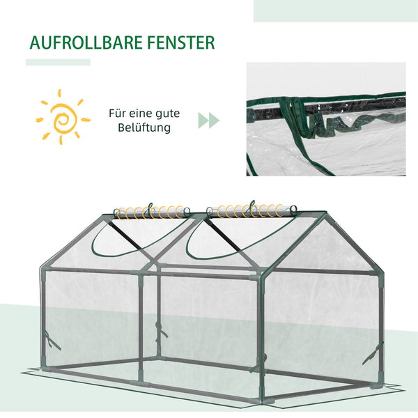 Frühbeet Gewächshaus 120x60x60cm