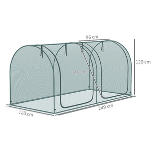 Frühbeet Gewächshaus 2.49x1.2x1.2m