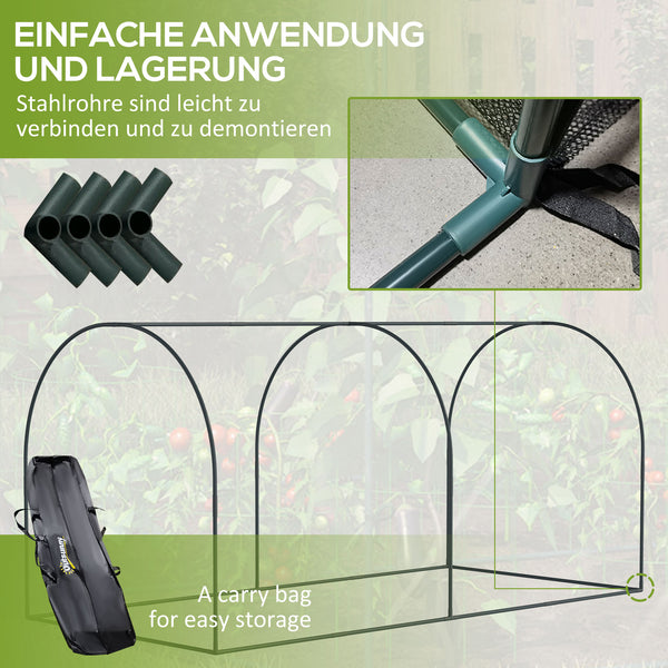 Frühbeet Gewächshaus 2.49x1.2x1.2m