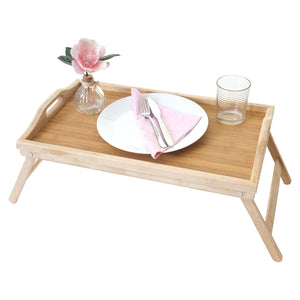 Frühstückstablett Serviertablett Bambus 21x64x30cm