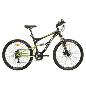 TOTEM vollgefedertes MTB, schwarz/grün - Rahmen: 46cm
