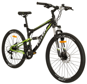 TOTEM vollgefedertes MTB, schwarz/grün - Rahmen: 46cm