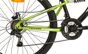 TOTEM vollgefedertes MTB, schwarz/grün - Rahmen: 46cm