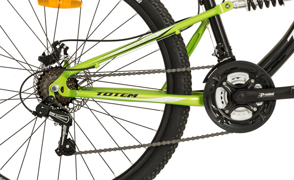 TOTEM vollgefedertes MTB, schwarz/grün - Rahmen: 46cm