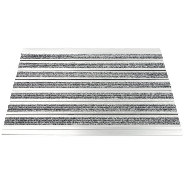 Fussmatte Aluminium 60 x 40 cm silber/grau
