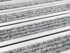 Fussmatte Aluminium 60 x 40 cm silber/grau