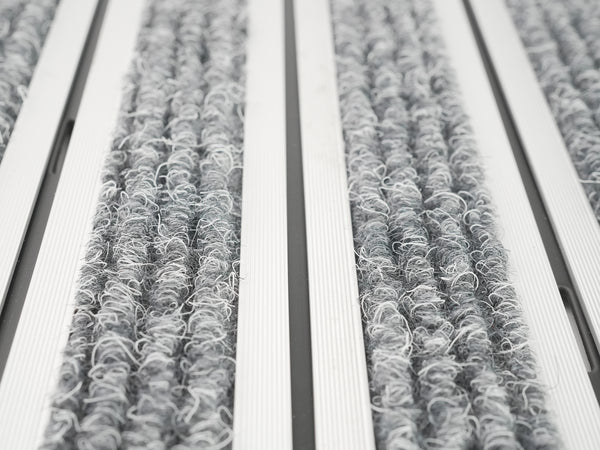 Fussmatte Aluminium 60 x 40 cm silber/grau