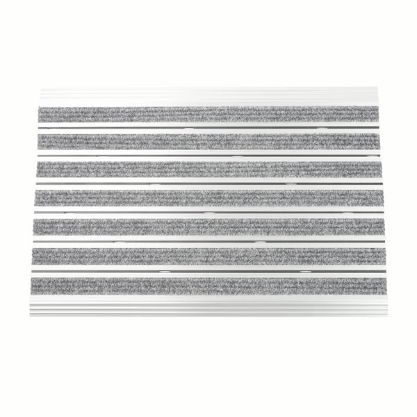 Fussmatte Aluminium 60 x 40 cm silber/grau