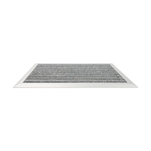 Fussmatte mit Aluminiumrahmen 60 x 40 cm silber/grau
