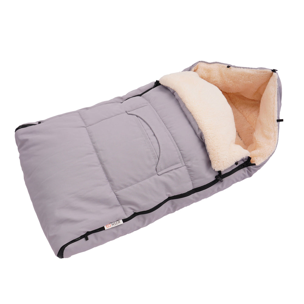 Baby footmuff grey