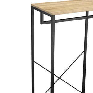Portant à vêtements penderie 60 x 167 cm marron/noir