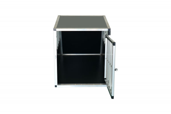 Alu Hundebox mit geneigter Rückseite, gross