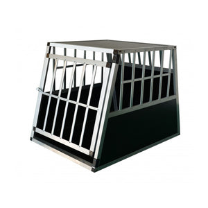 Alu Hundebox mit geneigter Rückseite, gross
