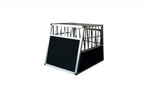 Alu Hundebox mit geneigter Rückseite, gross
