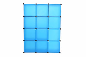 Kleiderschrank Steckregal blau