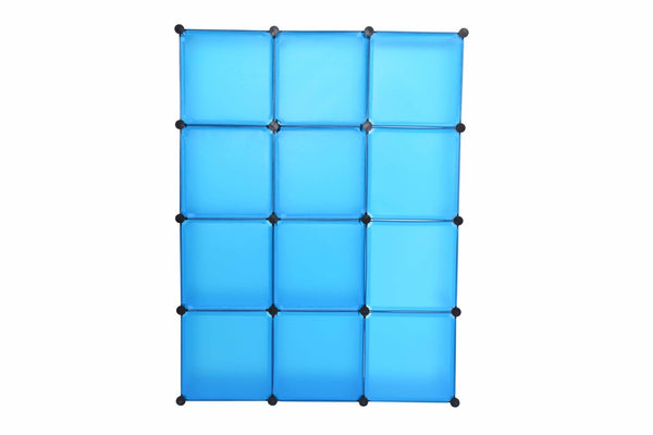 Kleiderschrank Steckregal blau