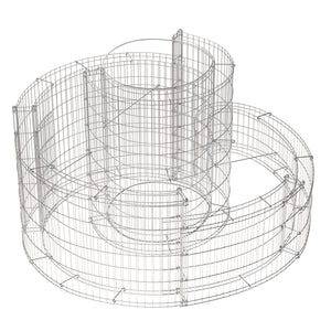 Gabione Kräuterspirale 90 x 110 x 60 cm
