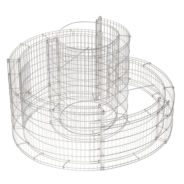 Gabione Kräuterspirale 90 x 110 x 60 cm