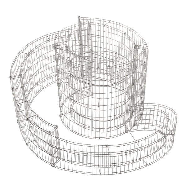Gabione Kräuterspirale 90 x 110 x 60 cm
