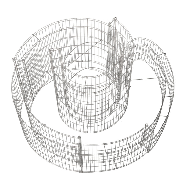 Gabione Kräuterspirale 90 x 110 x 60 cm