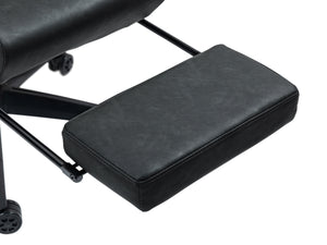 Gamingstuhl Bürostuhl Leder mit Massagefunktion GREG schwarz