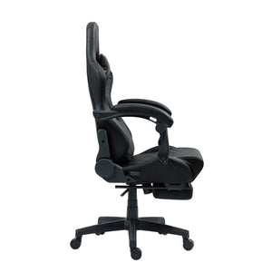 Gamingstuhl Bürostuhl Leder mit Massagefunktion GREG schwarz