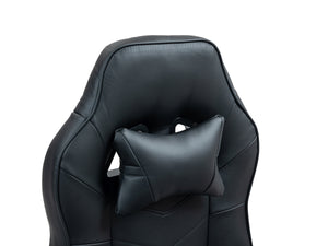 Gaming chair, office chair, leather with massage function, ITAN black