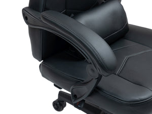 Gaming chair, office chair, leather with massage function, ITAN black