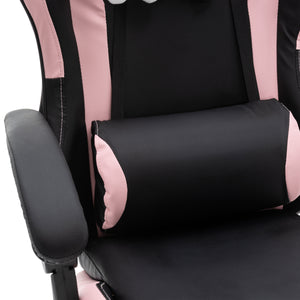 Gamingstuhl Bürostuhl Leder WINIFRED schwarz/rosa