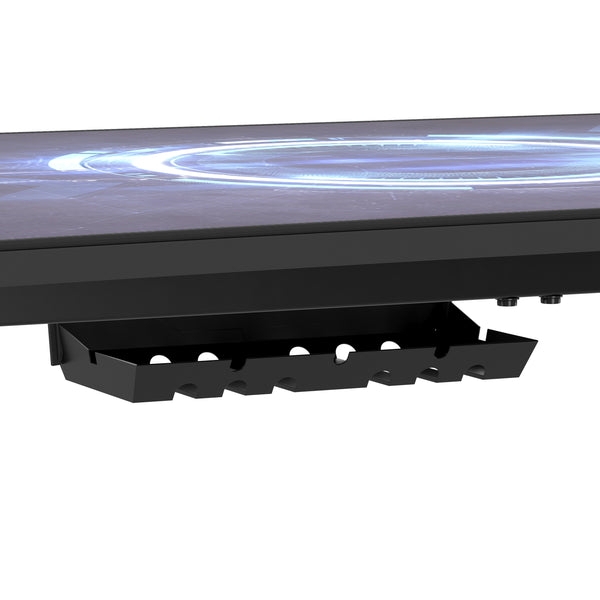 Gamingtisch 160 x 70 x 75 cm schwarz