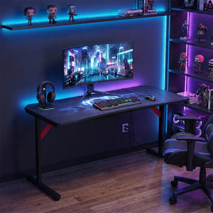 Gamingtisch 160 x 70 x 75 cm schwarz