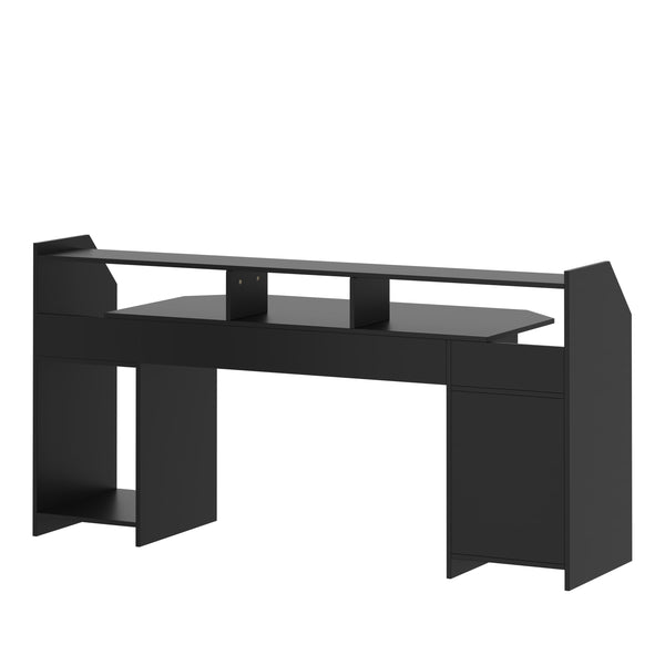 Gamingtisch LED REGULUS 180 x 66 x 91 cm schwarz