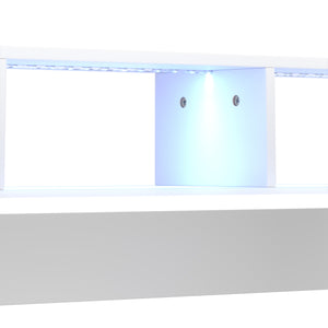 Gamingtisch LED REGULUS 180 x 66 x 91 cm weiss