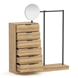 Garderobe DIMITRIOS 145 x 164 cm braun/schwarz