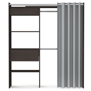 Garderobe Kleiderschrank GUEST braun