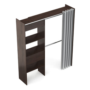 Garderobe Kleiderschrank GUEST braun