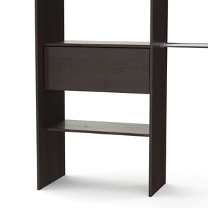 Garderobe Kleiderschrank GUEST braun
